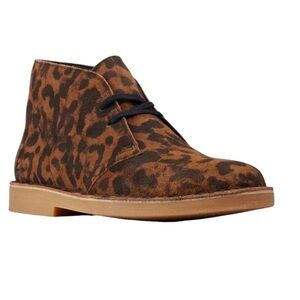 NWT! Clarks Originals Desert Boot 2,  Leopard Print